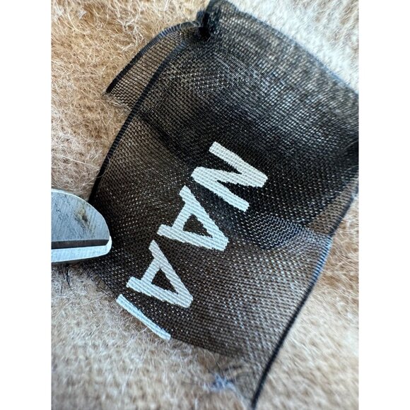 Nadaam Tan Cashmere Cropped Crewneck Sweater Women's Medium - Picture 4 of 5